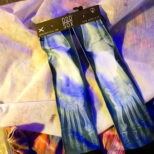 ODD SOX Crew SOCKS X-RAY Skeleton Feet Bones NEW